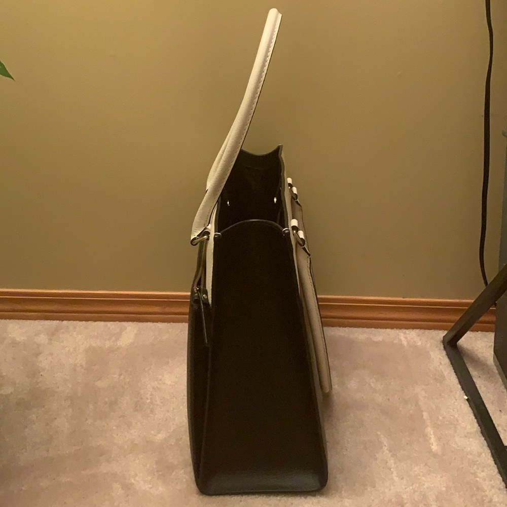 Kate Spade Black White Leather Tote - Picture 7 of 7